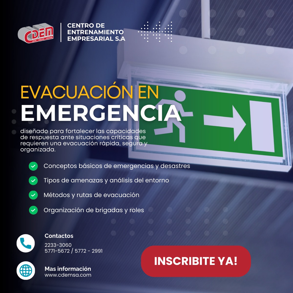 Evacuación en Emergencia